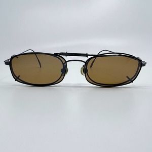 Calvin Klein 145 568 Eyeglasses FRAME Clip On Sungglasses Italy H8809